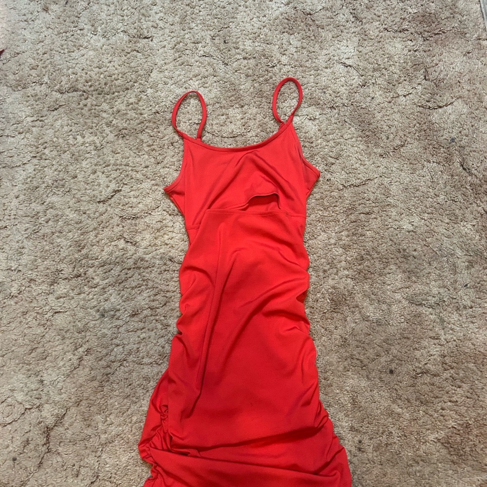 Red Cut-Out Dress